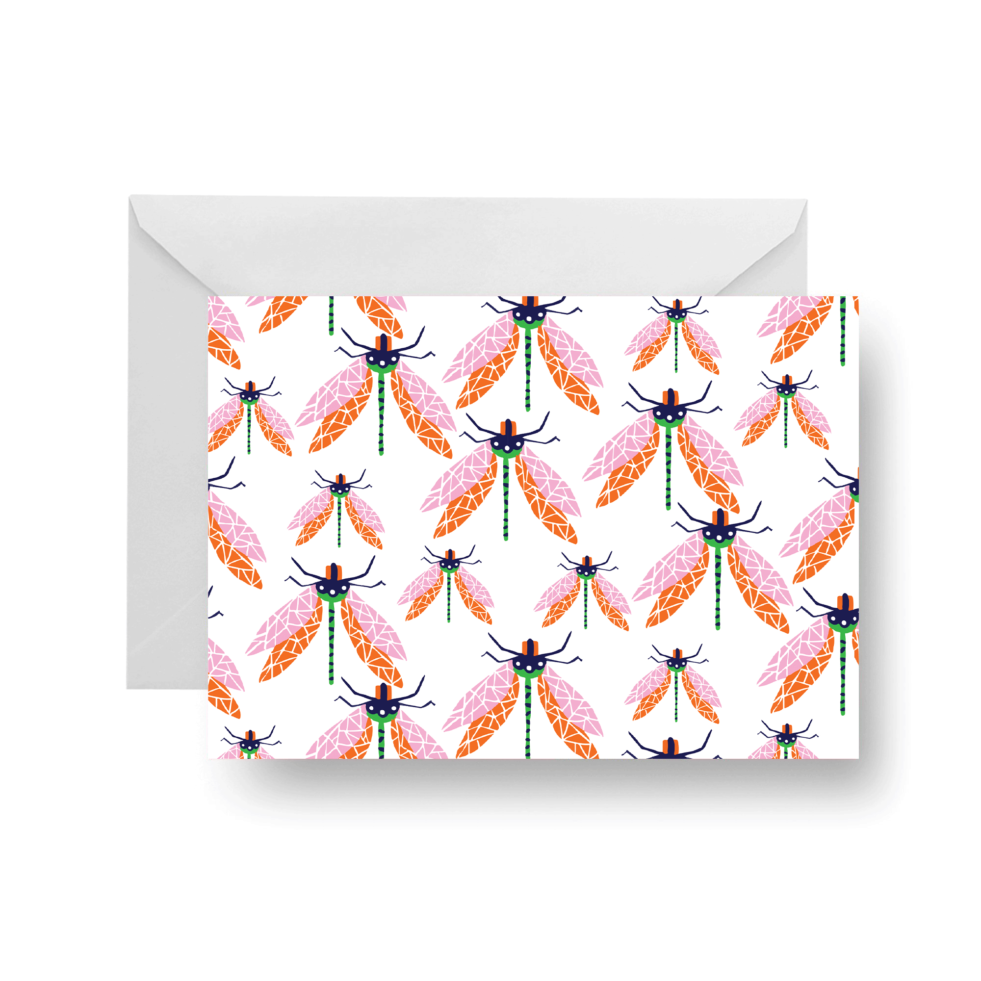 Dragonfly Folded Notecard