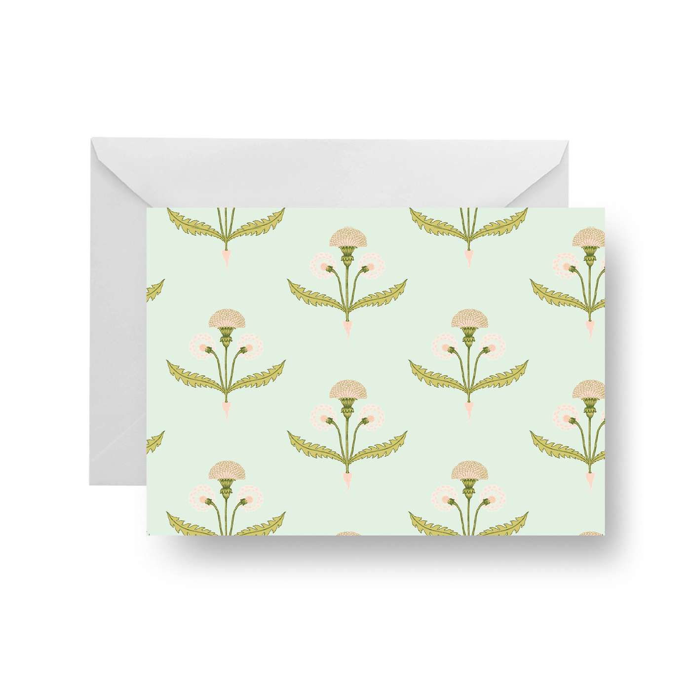 Folded Notecard Mint Fine and Dandy Folded Notecard dombezalergii