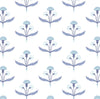 Fine and Dandy Traditional Wallpaper Wallpaper Blue / Double Roll
