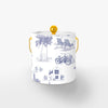 Florida Toile Ice Bucket Ice Bucket Navy / Gold