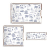 Florida Toile Lucite Tray Lucite Trays