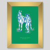 Fort Worth Cowgirl Gallery Print Gallery Print Green / 8x10 / Gold Frame