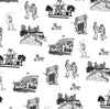 Fort Worth Peel & Stick Wallpaper Peel & Stick Wallpaper Black / 24" x 144"