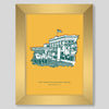 Fort Worth Stockyards Gallery Print Gallery Print Yellow / 11x14 / Gold Frame