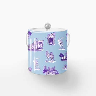 Ice Bucket Blue Purple / Silver Fort Worth Toile Ice Bucket dombezalergii