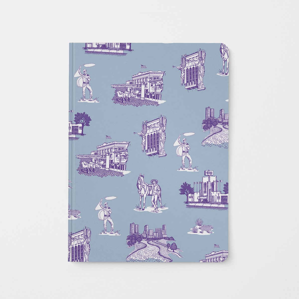 Journal Blue Purple Fort Worth Toile Journal dombezalergii