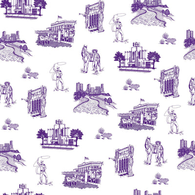 Wallpaper Purple / Sample Fort Worth Toile Wallpaper dombezalergii