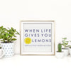 When Life Gives You Lemons Print Gallery Print 12x12 / Unframed