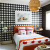 Gingham Traditional Wallpaper Wallpaper Black / Double Roll