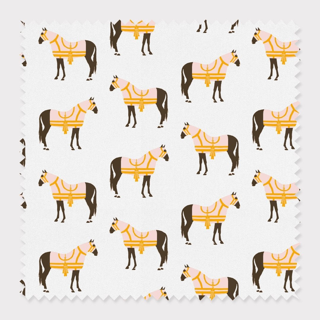 Fabric Horse & Tassel Fabric dombezalergii