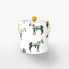 Horse & Tassel Ice Bucket Ice Bucket Green / Gold