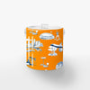 Houston Toile Ice Bucket Ice Bucket Orange Navy / Lucite