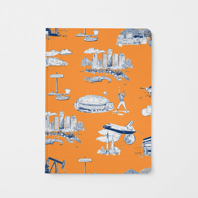 Journal Orange Navy Houston Toile Journal dombezalergii