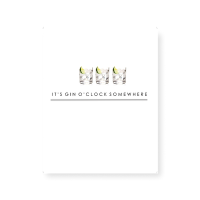 Gallery Print It's Gin O'Clock Somewhere Print dombezalergii