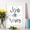 Joie de Vivre Print Gallery Print 5x7 / Black