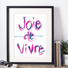 Joie de Vivre Print Gallery Print 5x7 / Pink