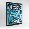Josephine Blue Art Print Gallery Print Canvas / 11x14 / Black Frame
