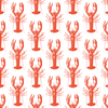 Lobster Bake Traditional Wallpaper Wallpaper Double Roll / Red
