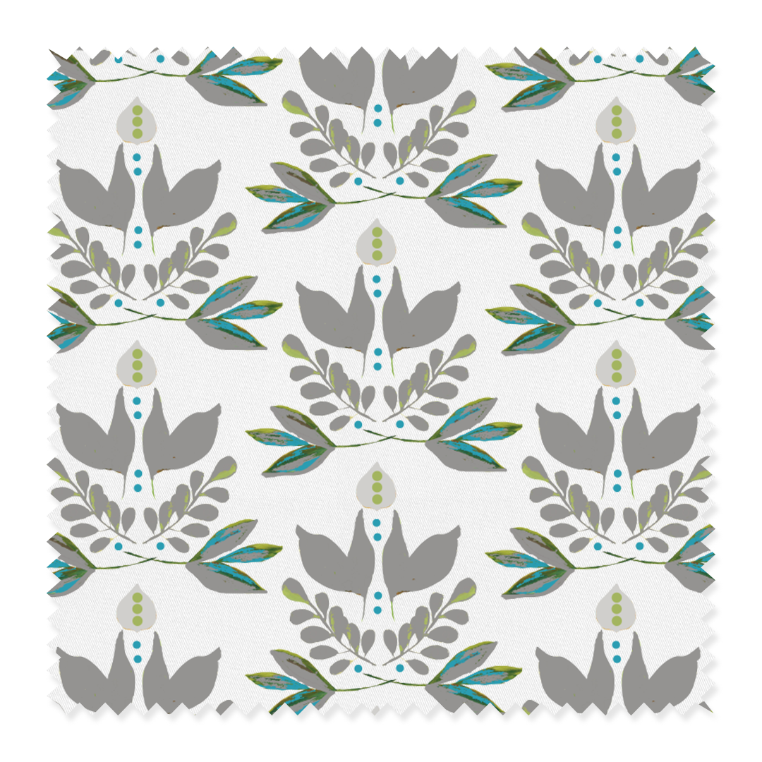 Fabric Cotton Twill / By The Yard / Grey Lotus Fabric dombezalergii