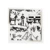 Marfa Toile Coaster Set Coaster Set Black