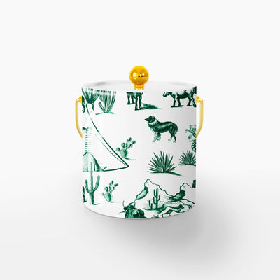 Ice Bucket Hunter / Gold Marfa Toile Ice Bucket#color_hunter dombezalergii