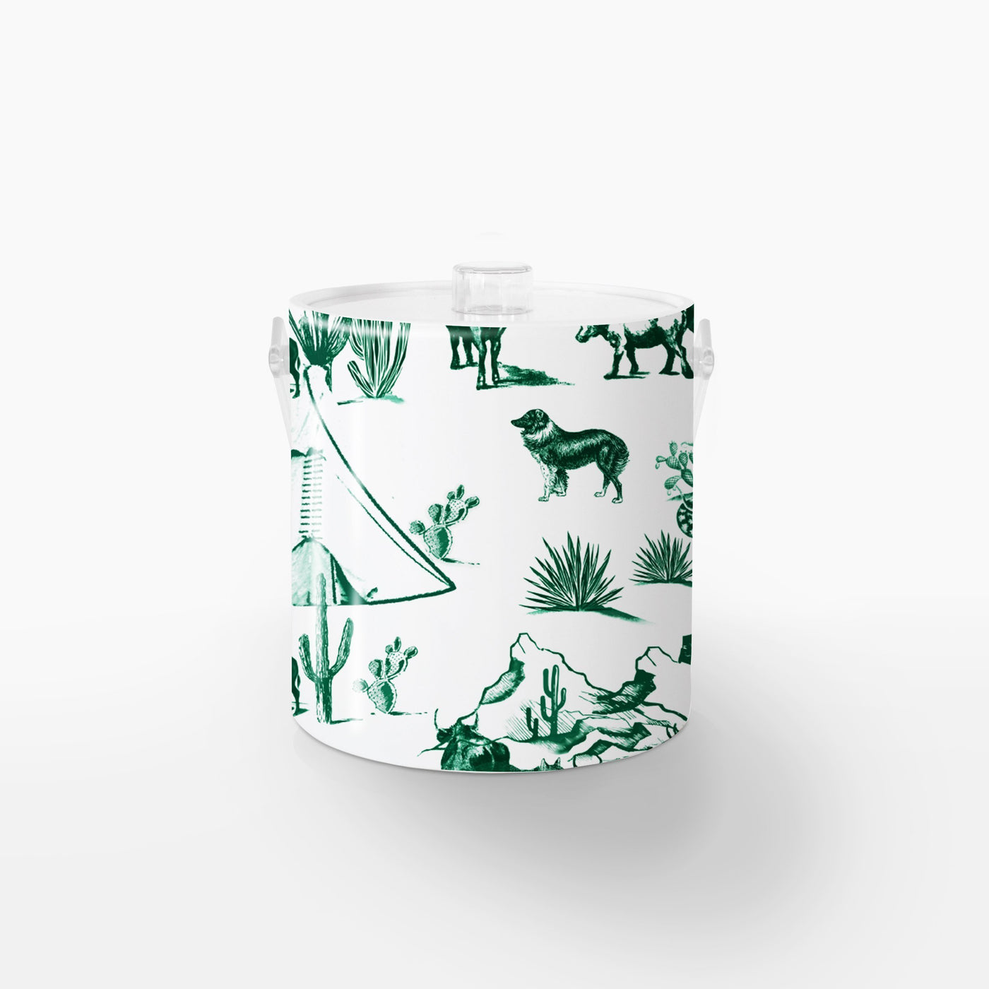 Ice Bucket Hunter / Lucite Marfa Toile Ice Bucket#color_hunter dombezalergii