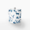 Marfa Toile Ice Bucket Ice Bucket Navy / Silver