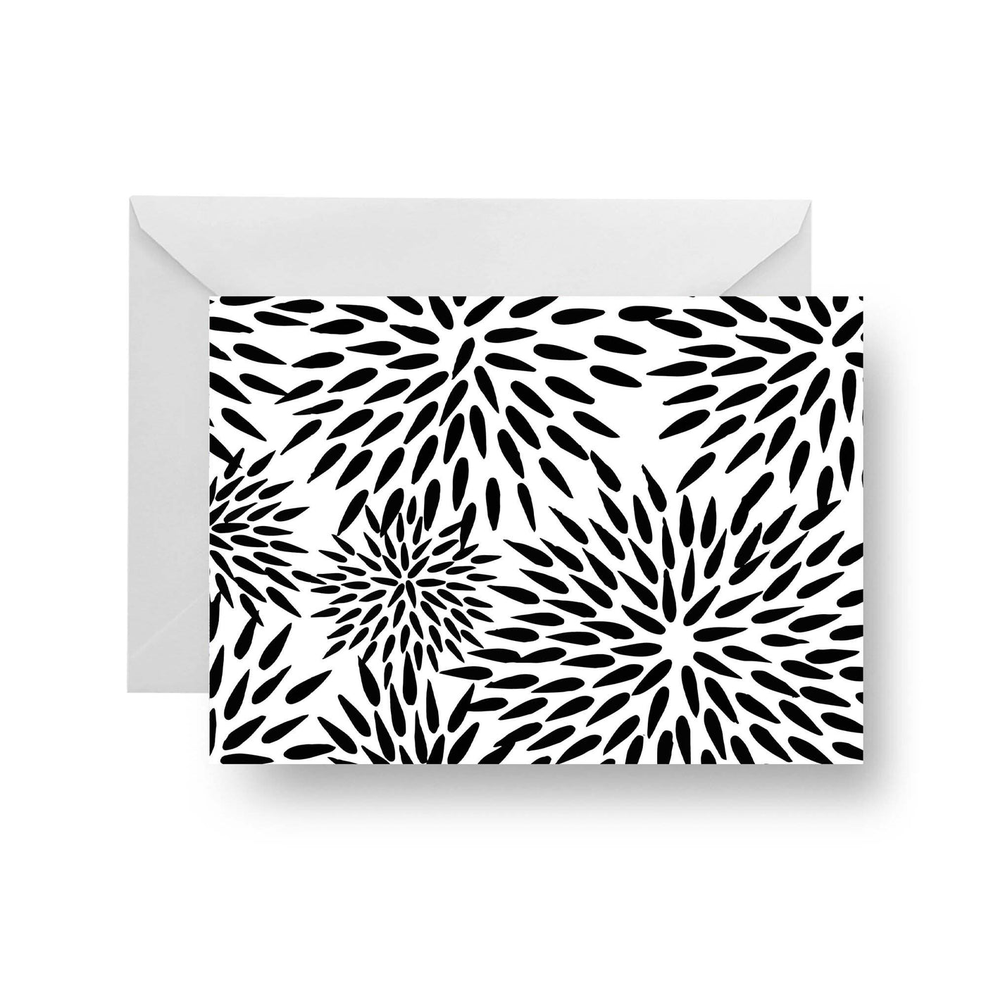 Folded Notecard Black Mums The Word Folded Notecard dombezalergii