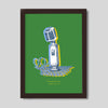 Nashville Microphone Print Gallery Print Green Print / 8x10 / Walnut Frame