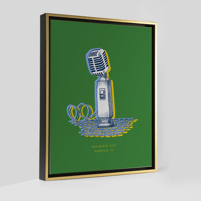 Nashville Microphone Print dombezalergii