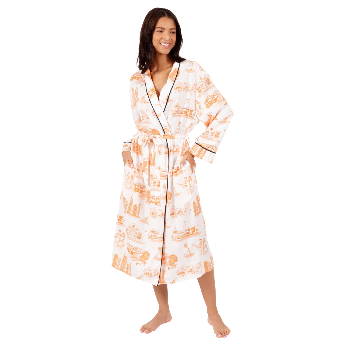 Robe S/M / Apricot Nashville Toile Robe dombezalergii