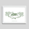 New Orleans Steamboat Print Gallery Print Green Print / 8x10 / White Frame