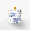 New Orleans Toile Ice Bucket Ice Bucket Navy / Gold