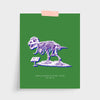 New York Dinosaur Print Gallery Print Green Print / 5x7 / Unframed
