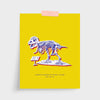 New York Dinosaur Print Gallery Print Yellow Print / 5x7 / Unframed