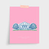 New York Library Print Gallery Print Pink Print / 5x7 / Unframed