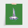 New York Statue of Liberty Print Gallery Print Green Print / 5x7 / Unframed