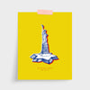 New York Statue of Liberty Print Gallery Print Yellow Print / 5x7 / Unframed