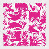 Otomi Fabric Fabric By The Yard / Cotton / Pink