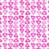 Pink Triangles Traditional Wallpaper Wallpaper Pink / Double Roll