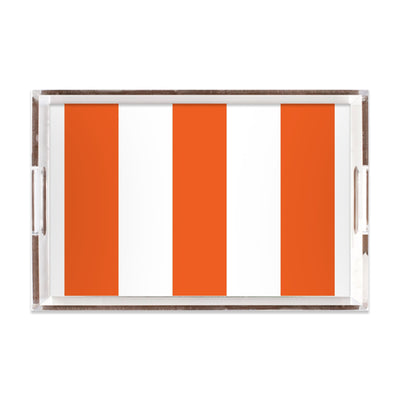 Lucite Trays 11x17 / Orange Stripes Lucite Tray dombezalergii