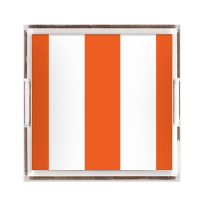 Lucite Trays 12x12 / Orange Stripes Lucite Tray dombezalergii