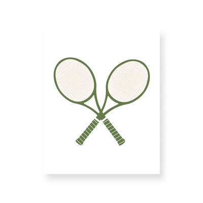 Gallery Print Print / 5x7 / Green Tennis Racket Gallery Print dombezalergii
