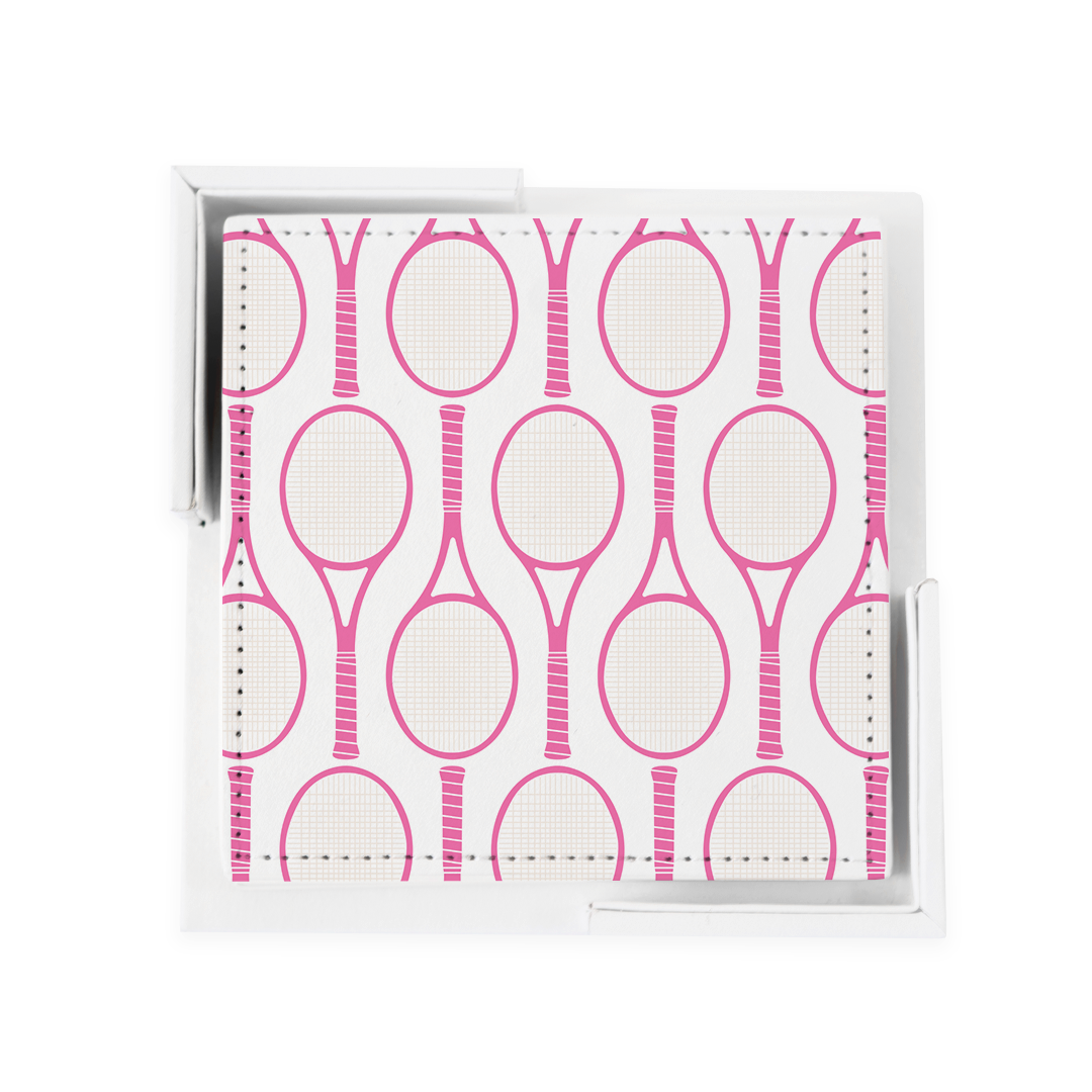 Coaster Set Pink Tennis Time Coaster Set dombezalergii