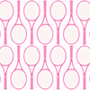 Tennis Time Peel & Stick Wallpaper Peel & Stick Wallpaper Pink / 24" x 144"