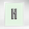 The Letter Series Gallery Print H