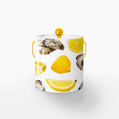 Ice Bucket White / Gold The World is Your Oyster Ice Bucket dombezalergii