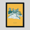 Trinity River Gallery Print Gallery Print Yellow / 8x10 / Black Frame