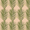 Palms Traditional Wallpaper Wallpaper Coral / Double Roll