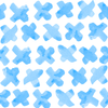 X's Peel & Stick Wallpaper Peel & Stick Wallpaper Blue / 24"x 48"